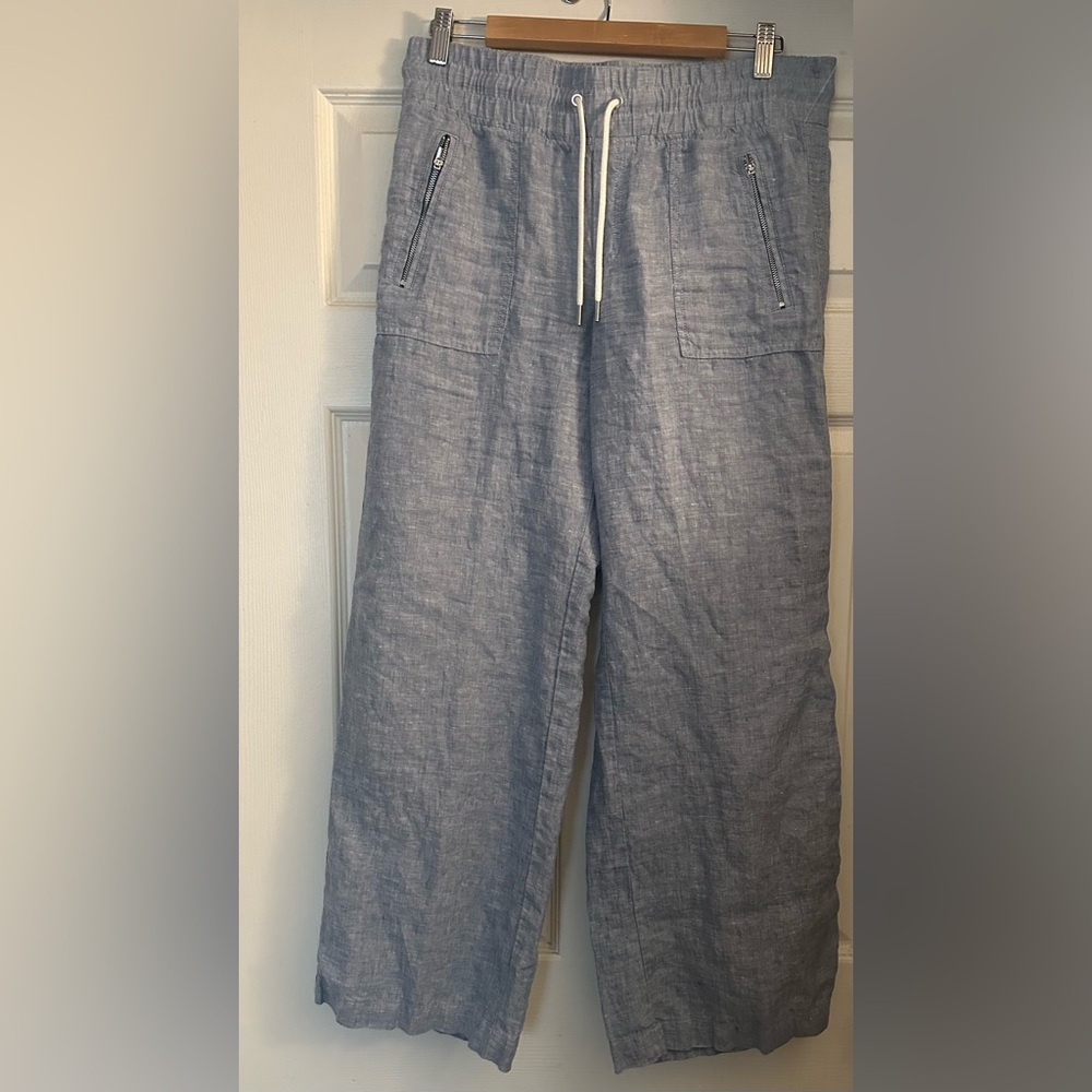 Athleta Cabo Linen Wide Leg Pants. 
Size 8 - Picture 3 of 7